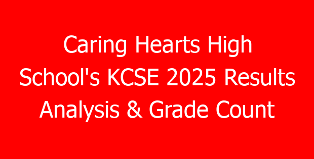 Caring Hearts High School’s KCSE 2025 Results Analysis & Grade Count
