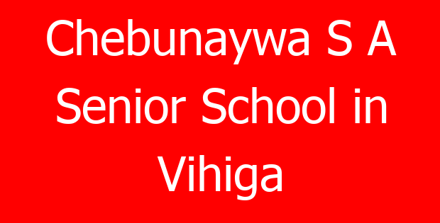 Chebunaywa S A Senior School in Vihiga