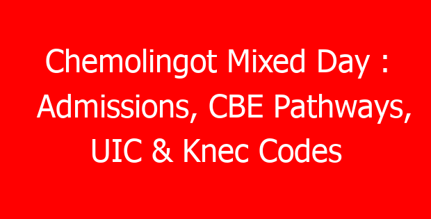 Chemolingot Mixed Day : Admissions, CBE Pathways, UIC & Knec Codes