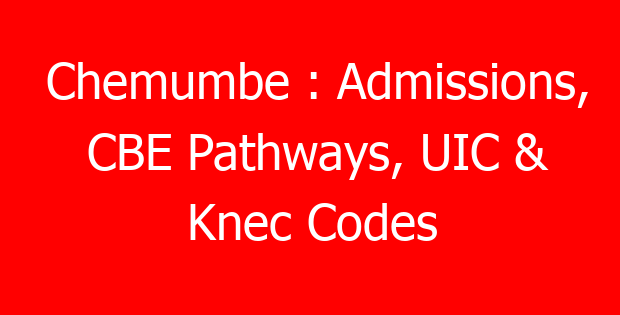 Chemumbe : Admissions, CBE Pathways, UIC & Knec Codes