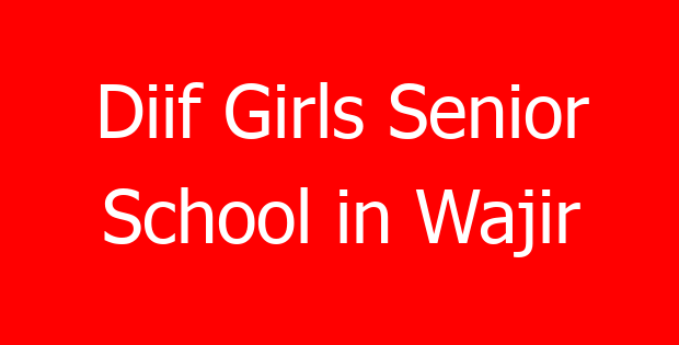 Diif Girls Senior School in Wajir