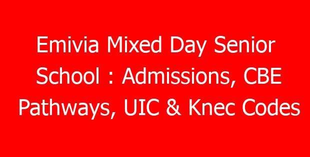Emivia Mixed Day Senior School : Admissions, CBE Pathways, UIC & Knec Codes