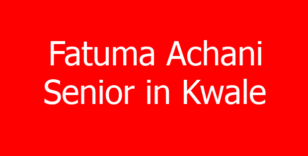 Fatuma Achani Senior in Kwale