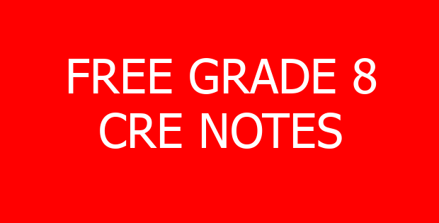 FREE GRADE 8 CRE NOTES