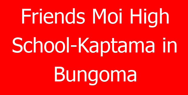 Friends Moi High School-Kaptama in Bungoma