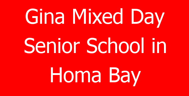 Gina Mixed Day Senior School in Homa Bay