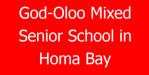 God-Oloo Mixed Senior School in Homa Bay