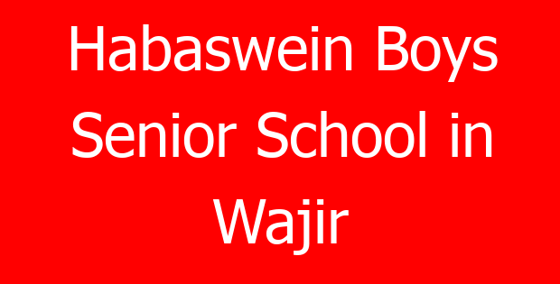 Habaswein Boys Senior School in Wajir