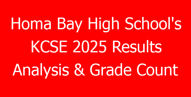 Homa Bay High School’s KCSE 2025 Results Analysis & Grade Count