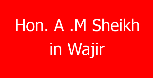 Hon. A .M Sheikh in Wajir