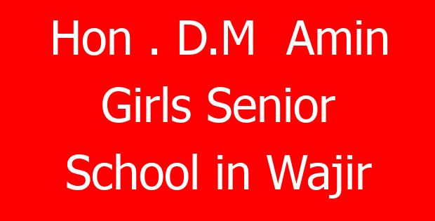 Hon . D.M  Amin Girls Senior School in Wajir
