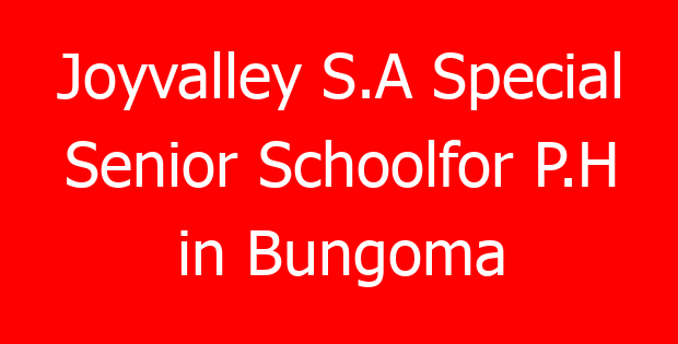 Joyvalley S.A Special Senior Schoolfor P.H in Bungoma