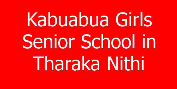 Kabuabua Girls Senior School in Tharaka Nithi