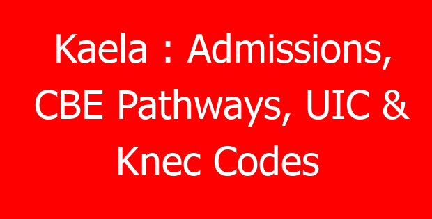 Kaela : Admissions, CBE Pathways, UIC & Knec Codes