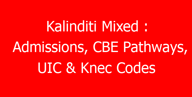 Kalinditi Mixed : Admissions, CBE Pathways, UIC & Knec Codes