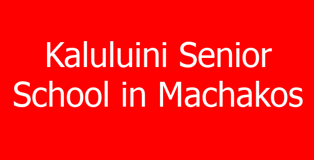 Kaluluini Senior School in Machakos