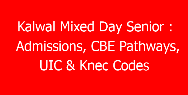 Kalwal Mixed Day Senior : Admissions, CBE Pathways, UIC & Knec Codes