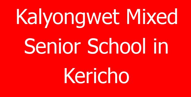 Kalyongwet Mixed Senior School in Kericho