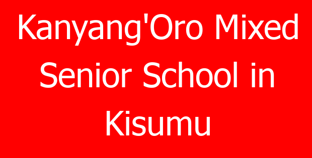 Kanyang’Oro Mixed Senior School in Kisumu