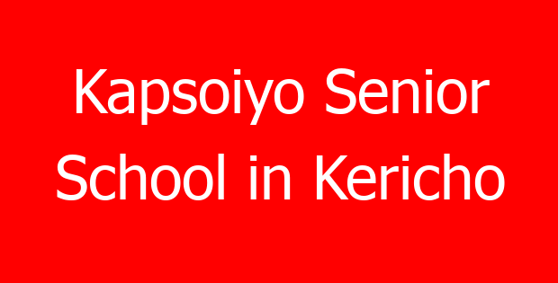 Kapsoiyo Senior School in Kericho