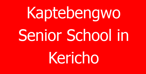 Kaptebengwo Senior School in Kericho