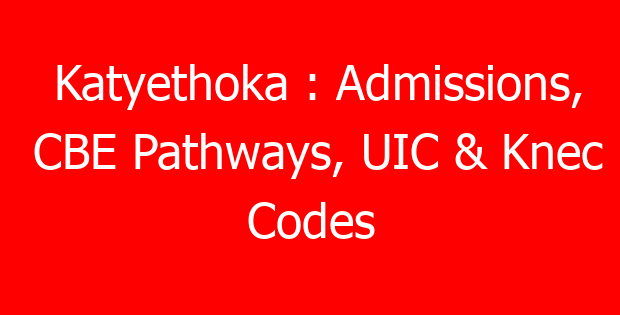 Katyethoka : Admissions, CBE Pathways, UIC & Knec Codes