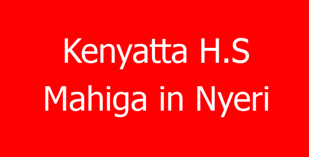Kenyatta H.S Mahiga in Nyeri
