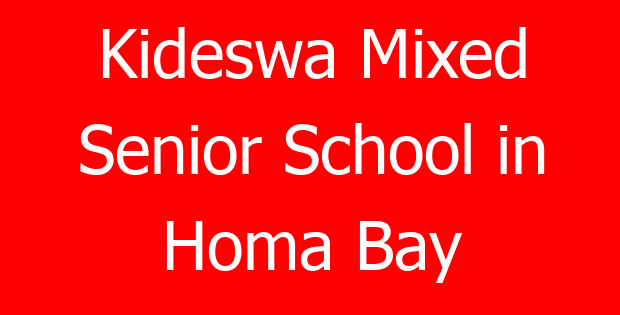 Kideswa Mixed Senior School in Homa Bay