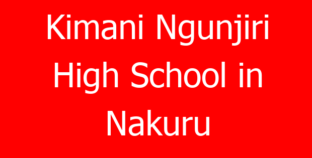 Kimani Ngunjiri High School in Nakuru