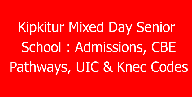 Kipkitur Mixed Day Senior School : Admissions, CBE Pathways, UIC & Knec Codes