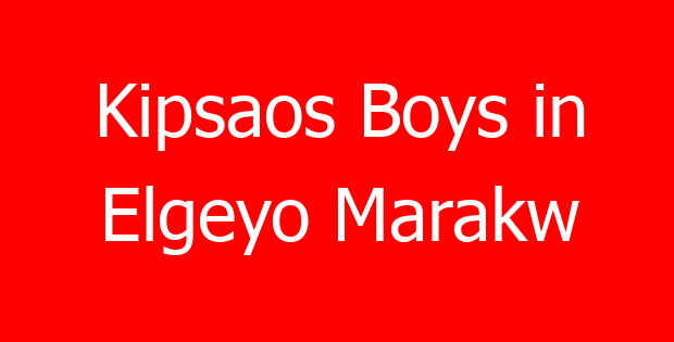 Kipsaos Boys in Elgeyo Marakw