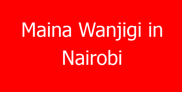 Maina Wanjigi in Nairobi