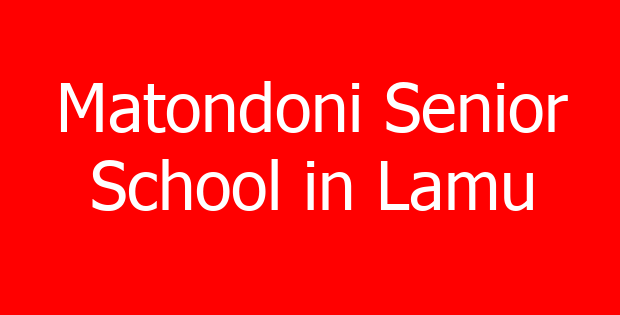 Matondoni Senior School in Lamu