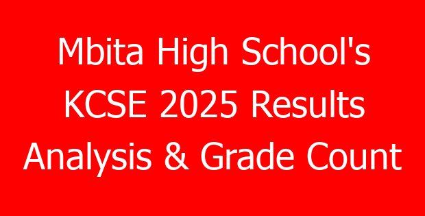 Mbita High School’s KCSE 2025 Results Analysis & Grade Count
