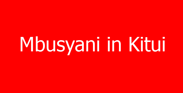 Mbusyani in Kitui