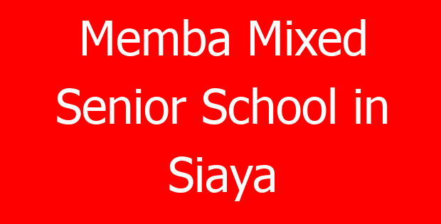 Memba Mixed Senior School in Siaya