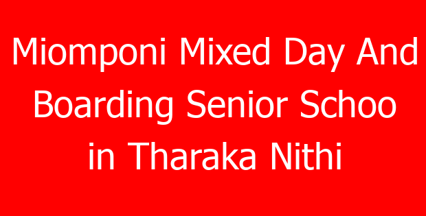 Miomponi Mixed Day And Boarding Senior Schoo in Tharaka Nithi