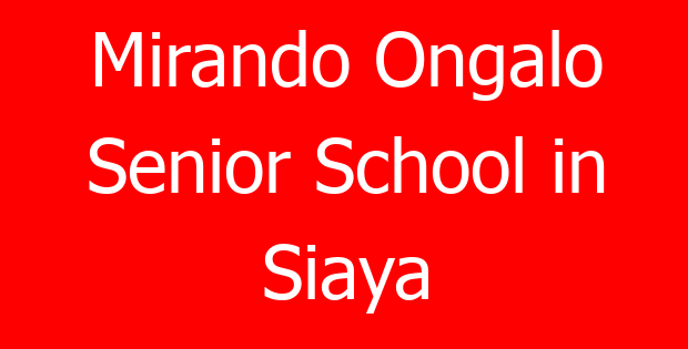 Mirando Ongalo Senior School in Siaya