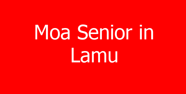 Moa Senior in Lamu