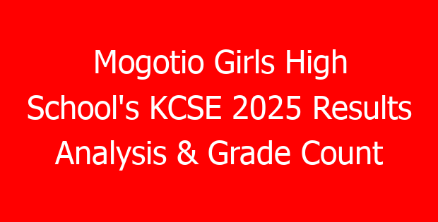 Mogotio Girls High School’s KCSE 2025 Results Analysis & Grade Count