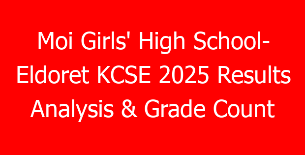 Moi Girls’ High School- Eldoret KCSE 2025 Results Analysis & Grade Count