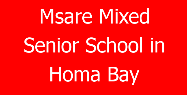 Msare Mixed Senior School in Homa Bay