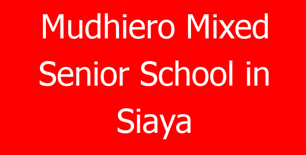 Mudhiero Mixed Senior School in Siaya