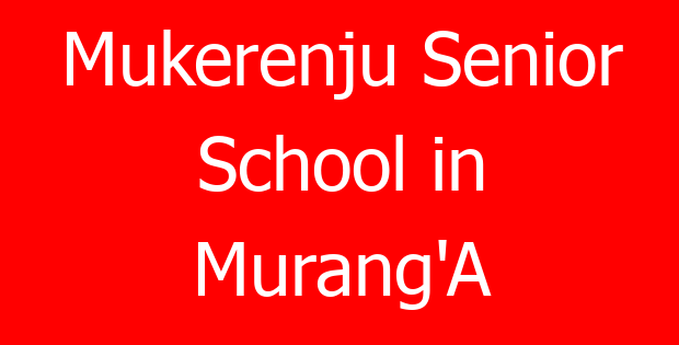 Mukerenju Senior School in Murang’A