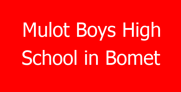 Mulot Boys High School in Bomet