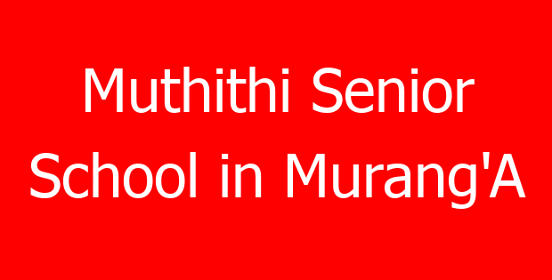Muthithi Senior School in Murang’A