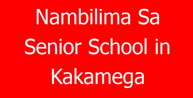 Nambilima Sa Senior School in Kakamega