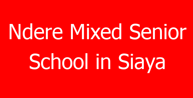 Ndere Mixed Senior School in Siaya