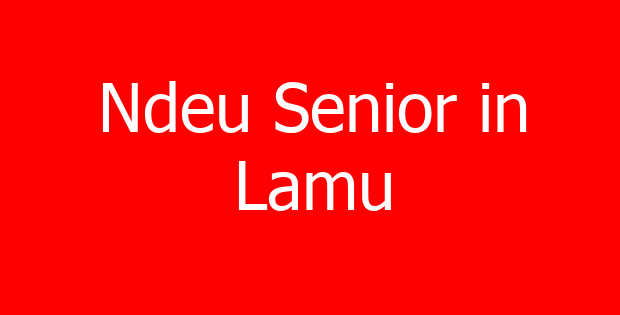 Ndeu Senior in Lamu