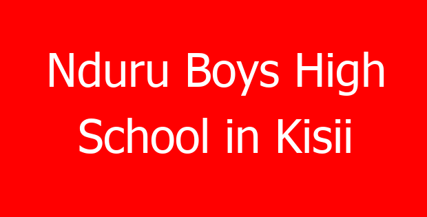 Nduru Boys High School in Kisii